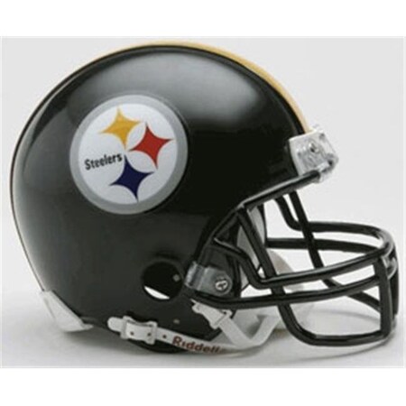 Creatvie Sports Enterprises Creative Sports RD-STEELERS-MR Pittsburgh Steelers Riddell Mini Football Helmet RD-STEELERS-MR